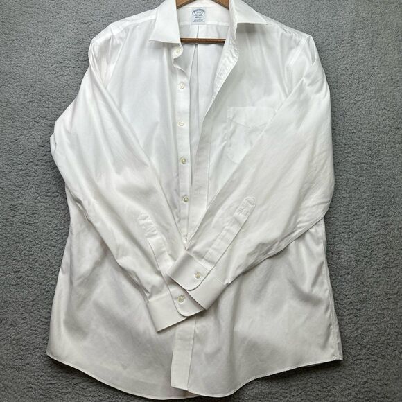 Brooks Brothers Regent noniron 100% cotton button-down size 17–35 - Picture 1 of 6